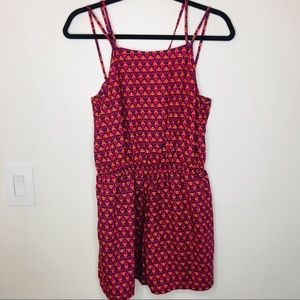 Vibrant strappy back romper